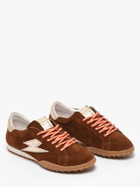 Sneakers Mary In Leather Semerdjian Brown women MARYD282 other view 1