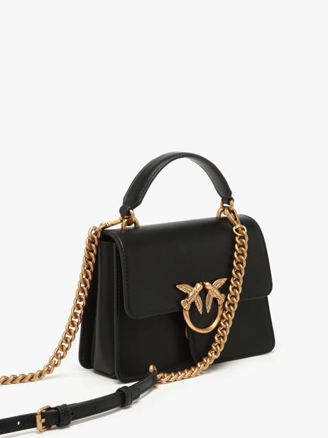 Satchel Love Bag Icon Leather Pinko Black love bag icon A0F1 other view 1