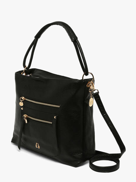 Sac Porté épaule Bride Lulu castagnette Noir bride ALEXI vue secondaire 2