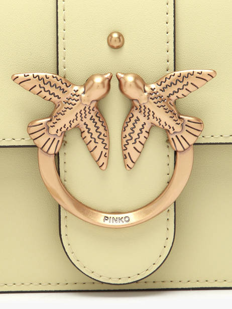 Cross Body Tas Love Bag Icon Leather Pinko Green love bag icon A0F1 other view 3