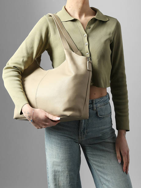 Sac Porté épaule Caviar Cuir Milano Beige caviar CA25061 vue secondaire 1