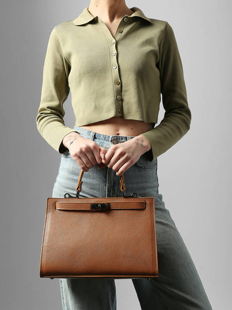 Sac Porté Main Caviar Leather Milano Brown caviar CA25116 other view 1