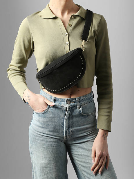 Belt Bag Leather Milano Black velvet VE25111 other view 1