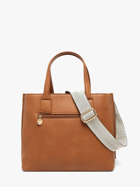 Satchel Zip Lulu castagnette Brown zip ALBERTO other view 3