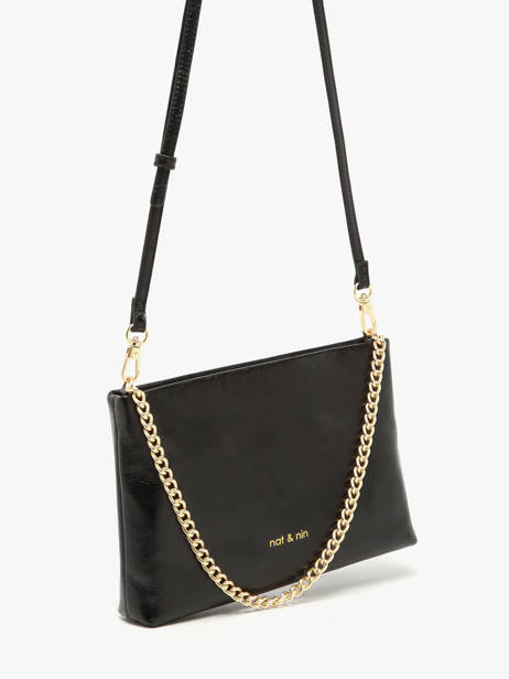 Shoulder Bag Vintage Leather Nat et nin Black vintage MOLLY other view 1