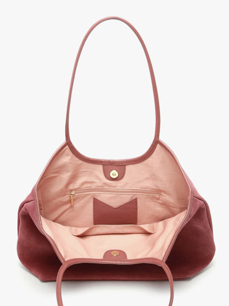Suede Leather Milan Shoulder Bag Nat et nin Pink vintage MILAN other view 3