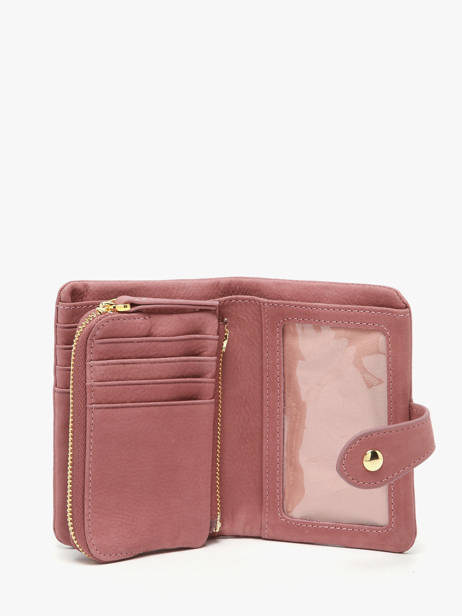 Wallet Leather Nat et nin Pink vintage JOYCE other view 2