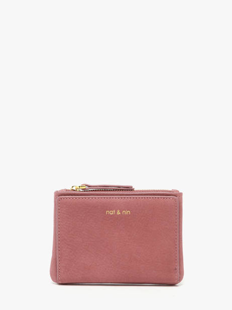Wallet Vintage Leather Nat et nin Pink vintage SOLY