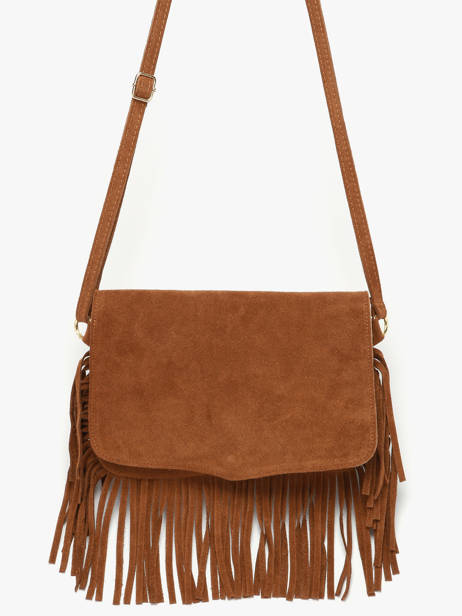 Shoulder Bag Velvet Milano Brown velvet VE24115O other view 1