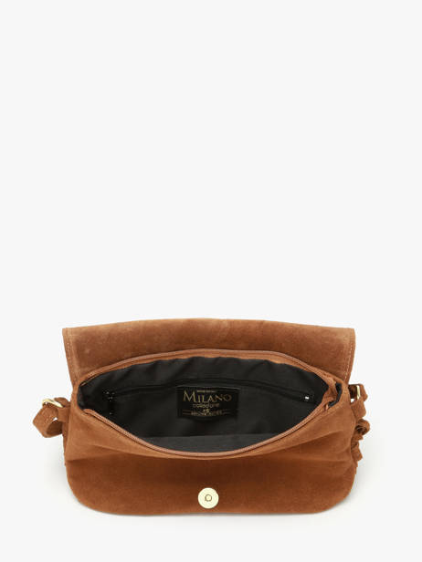 Shoulder Bag Velvet Milano Brown velvet VE24115O other view 2