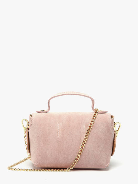 Crossbody Bag Velvet Leather Milano Pink velvet VE24117 other view 4