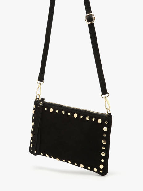 Shoulder Bag Velvet Milano Black velvet VE24111O other view 1