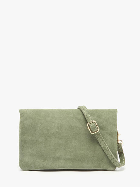 Leather Velvet Crossbody Bag Milano Green velvet VE23067O other view 3
