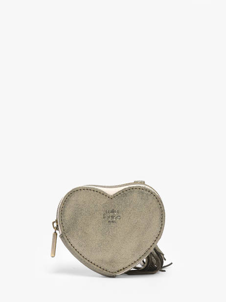 Coin Purse Vintage Leather Mila louise Silver vintage 16083X other view 2