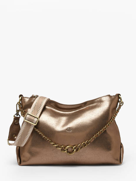 Shoulder Bag Vintage Leather Mila louise Brown vintage 3822RX