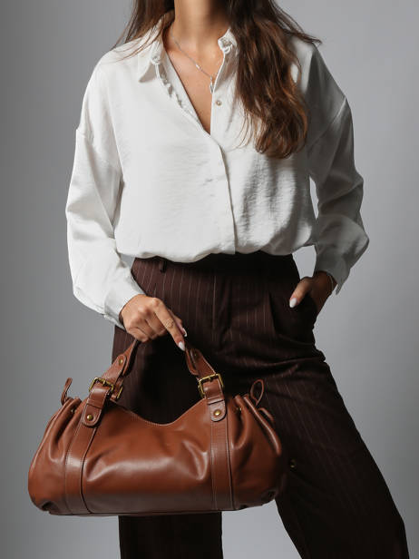 Shoulder Bag Icone Leather Gerard darel Brown icone DDS01410 other view 1