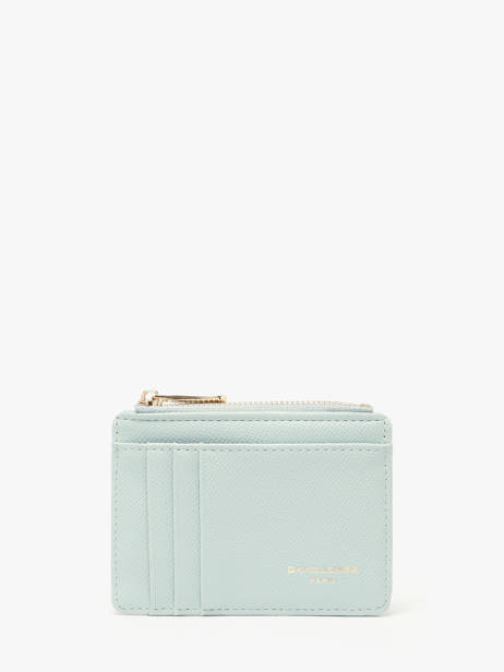 Coin Purse With Card Holder Saffiano David jones Blue saffiano 2