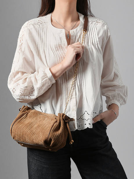 Sac Porté épaule Studio Cuir Gerard darel Marron studio D477 vue secondaire 1