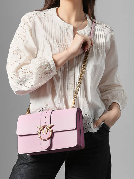 Crossbody Bag Love Bag Icon Pinko Pink love bag icon AF1 other view 1