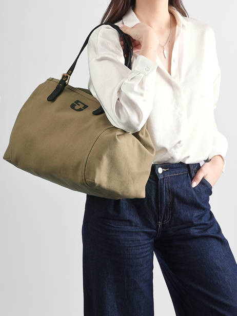 Sac Porté épaule Canvas Coton Gerard darel Vert canvas Z450 vue secondaire 1