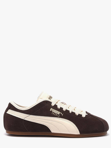 Sneakers In Leather Puma Brown accessoires 40445601