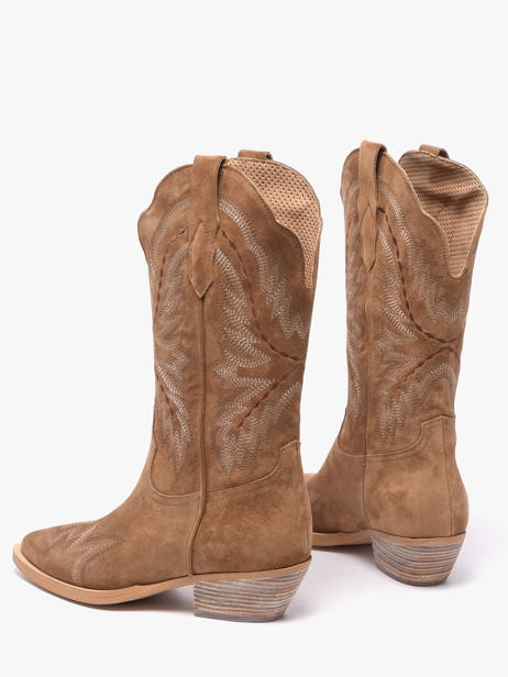 Santiago Boots In Leather Alpe Brown women 52171101 other view 2