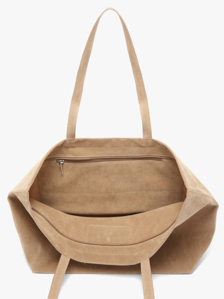 Sac Porté épaule Suedine Kba Polyester Lancaster Beige suedine kba 63 vue secondaire 2