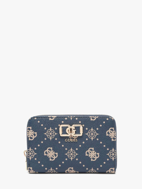 Portefeuille Guess Bleu emelie logo GP928140