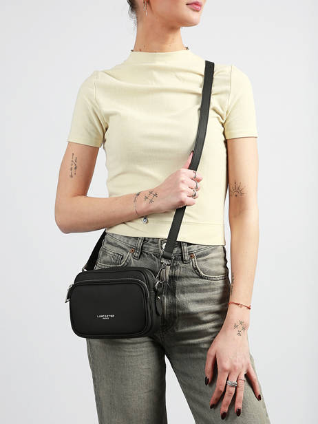 Shoulder Bag Donna Ama Leather Lancaster Black donna ama 67 other view 1