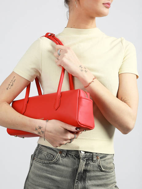 Shoulder Bag Donna Cube Leather Lancaster Red donna cube 128 other view 1