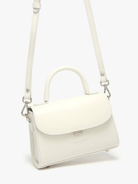 Small Leather Suave Crossbody Bag Lancaster White suave even 16 other view 2