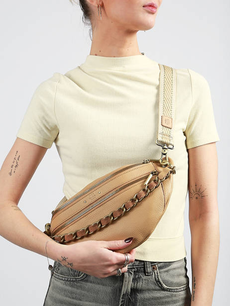 Belt Bag Leather Mila louise Beige vintage 23689C1 other view 1