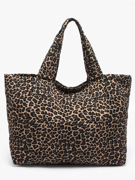 Sac Porté épaule Leopard Coton Miniprix Rose leopard L vue secondaire 3