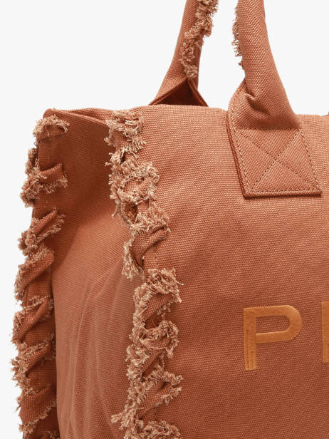 Satchel Logo Shopper Cotton Pinko Brown logo shopper 6673A3A4 other view 2