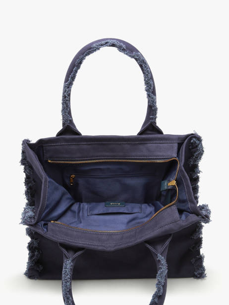 Satchel Logo Shopper Cotton Pinko Blue logo shopper 6673A3A4 other view 4