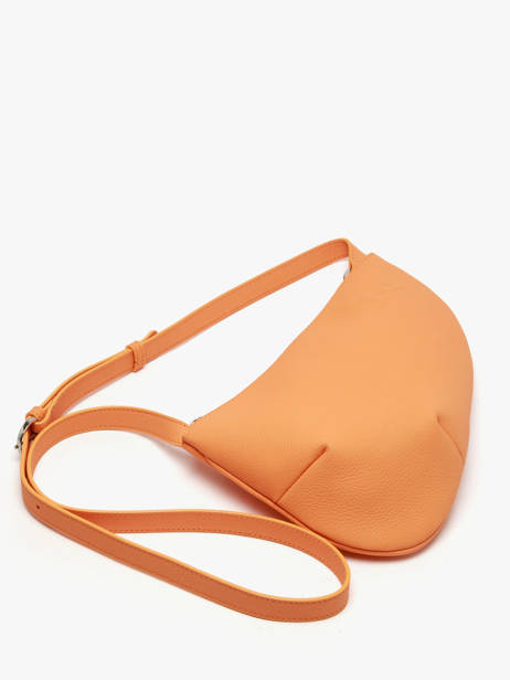 Leather Crossbody Bag Large City Perle Nathan baume Orange n city 1 other view 2