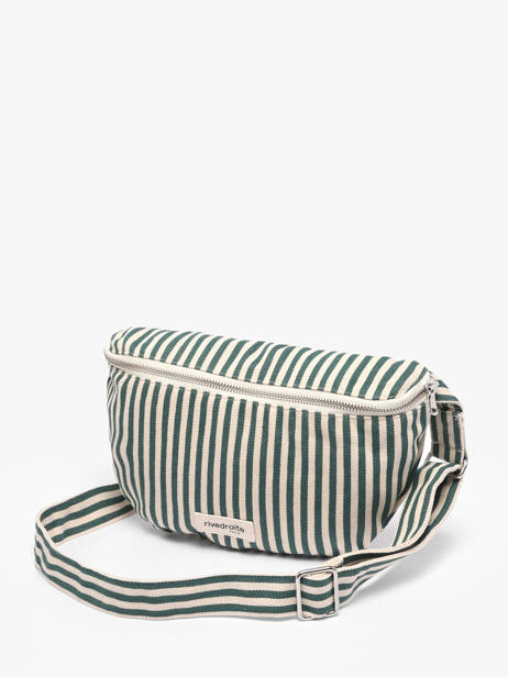 Belt Bag Rivedroite Green spring striped CUSTSTRI other view 1