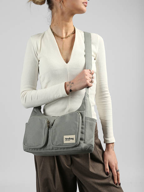 Sac Bandoulière Best Seller Coton Hindbag Bleu best seller EMILE vue secondaire 1