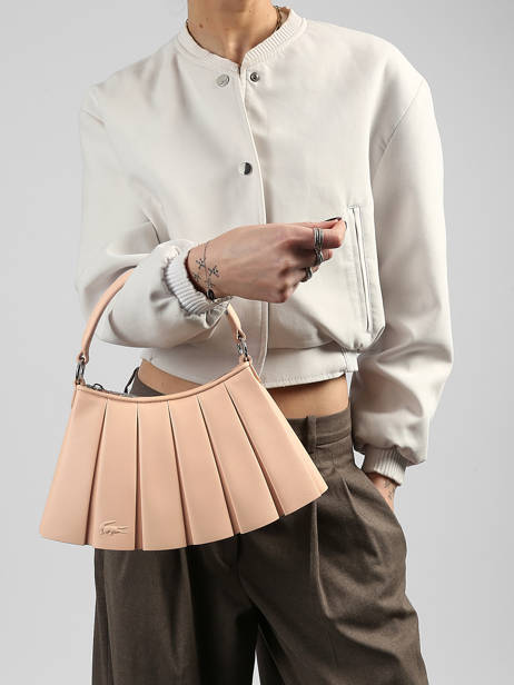 Shoulder Bag Lenglen Leather Lacoste Beige lenglen NU5011DP other view 1