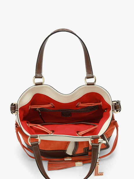 Sac Porté Main Premier Flirt Cuir Lancel Orange premier flirt A13372 vue secondaire 3