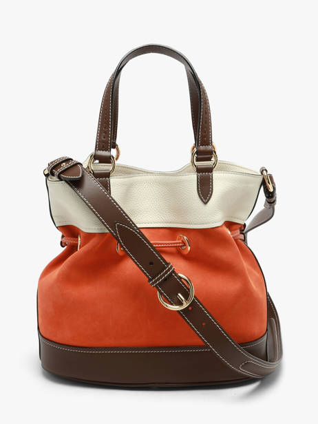 Sac Porté Main Premier Flirt Cuir Lancel Orange premier flirt A13372 vue secondaire 4