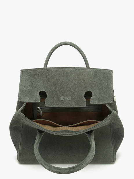 Sac à Main Clara Cuir Daim Nathan baume Vert nathan 2S vue secondaire 3
