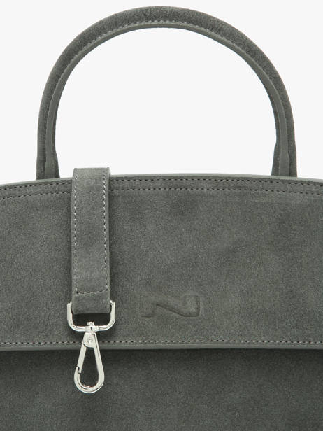 Sac Bandoulière Clarita Cuir Daim Nathan baume Vert nathan 18S vue secondaire 2