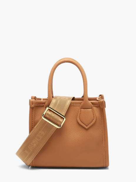 Leather Mini Jour Crossbody Bag Lancel Brown jour A14078 other view 4