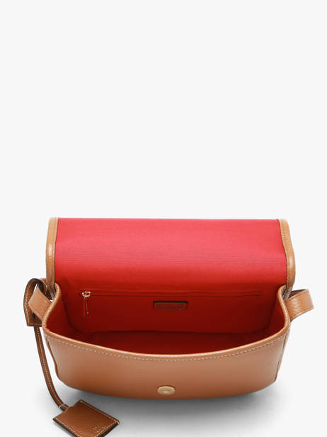 Medium Leather Victoire Crossbody Bag Lancel Brown victoire A13992 other view 3