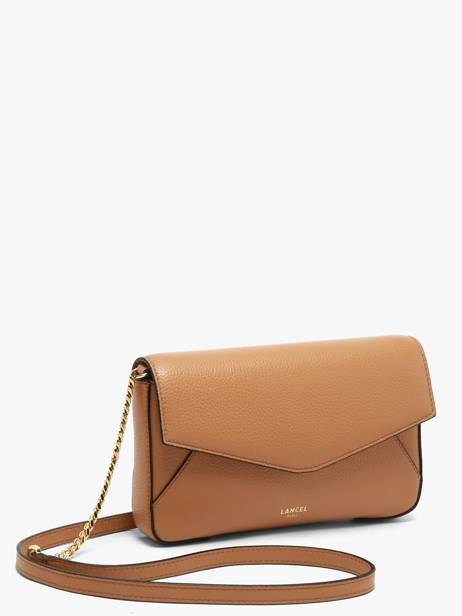 Crossbody Bag Enveloppe Leather Lancel Brown enveloppe A14024 other view 2