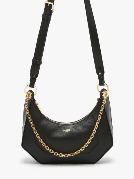 Shoulder Bag Croisette Leather Lancel Black croisette A13987 other view 1