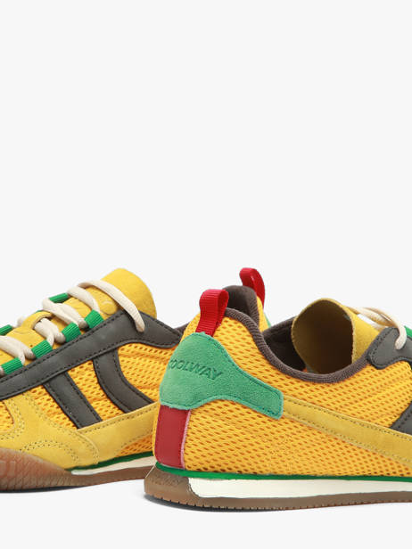 Sneakers In Leather Coolway Yellow men 8633808 other view 3