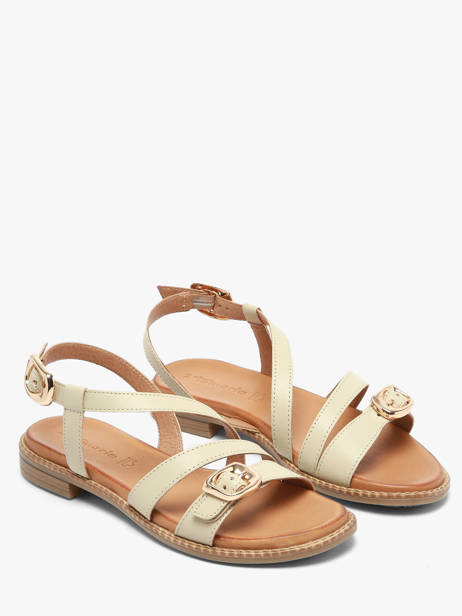 Sandals In Leather Tamaris Beige accessoires 46 other view 1