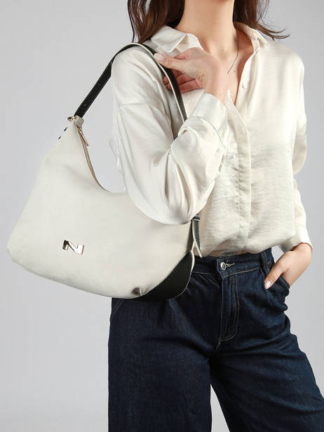 Sac Porté épaule Carrie En Cuir Daim Nathan baume Beige vogue 1 vue secondaire 1